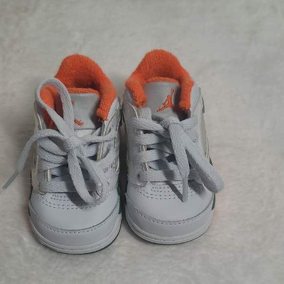 Jordan Other - Jordan White and Orange Low-Top Sneakers
